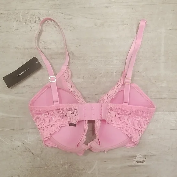💕NATORI💕 Feathers Underwire Contour Bra ~ Posy Pink 30D NWT
